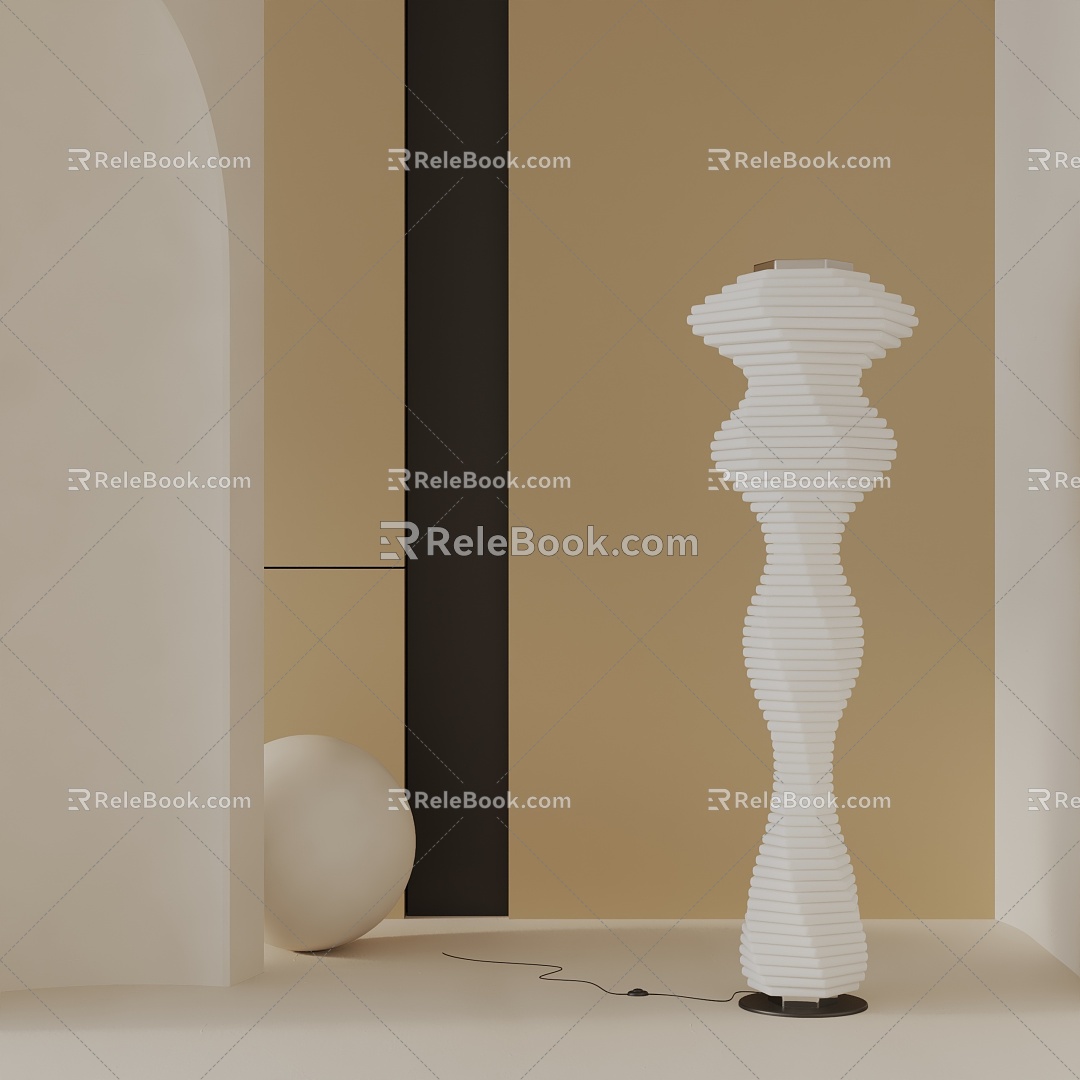 Modern floor lamp 3d model