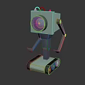 Robot Assistant Small Robot Butler Robot Butler Figure Game Figure 3d model