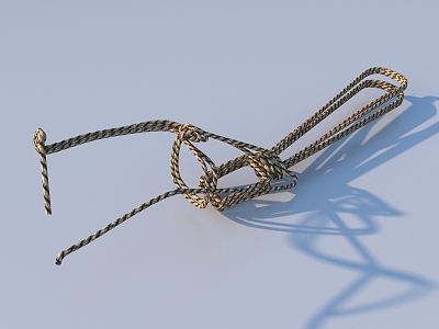 Rope rope pile hemp rope group rope 3d model