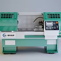 Green CNC Lathe Industrial Equipment by Ruizhou Machinery With Control Panel And Display Screen