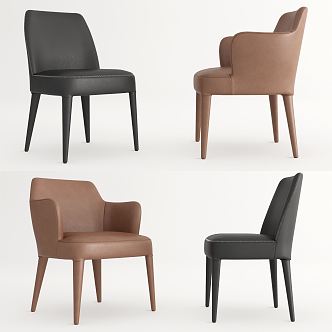 Modern Poliform Dining Chair 3d model