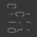 Sturdy Metal Connecting Rings And Hooks Featuring U Shaped And C Shaped Design