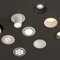 Various Modern Downlights And Spotlights With Different Colors And Designs For Home Ceiling