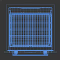 Modern Built in Stainless Steel Oven With Glass Door And Control Panel Design