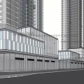 Contemporary High Rise Buildings Featuring Modern Glass Facades And Urban Architectural Design