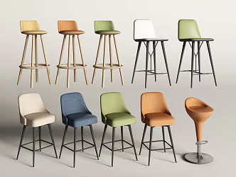 Modern Bar Chair Bar Stool High Chair Leisure Chair High Stool Chair Bar Chair 3d model