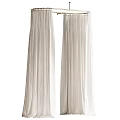 Light Beige Linen Curtains With Pleated Design And Flowy Drapes For Home Decor