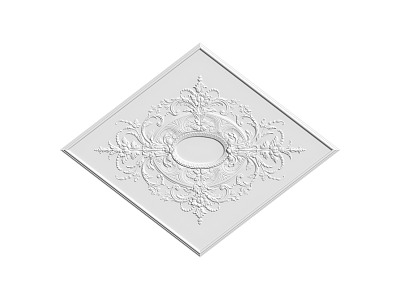 European-style lamp panel gypsum component carved model