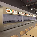 School Spacious Modern Classroom With Neat Desks Chairs Bright Lighting And Whiteboard