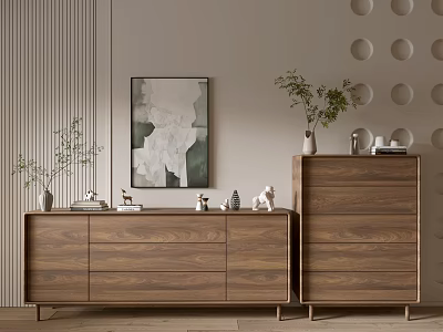 Modern Wood Grain Cabinet Simple Style Cabinet Whole Cabinet Sideboard Balcony Cabinet Storage Cabinet Entrance Cabinet 3d model