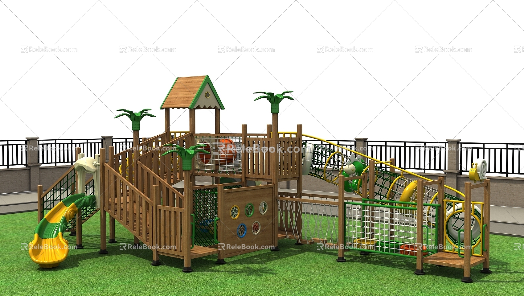 Outdoor children's equipment Modern play equipment model