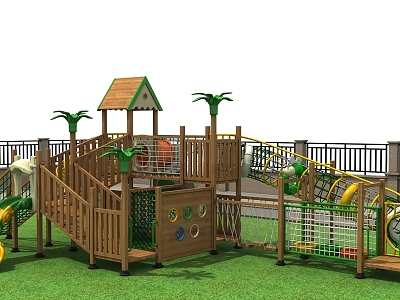 Outdoor children's equipment Modern play equipment model