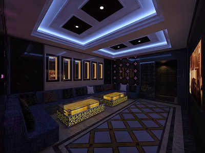European KTV Business KTV KTV Bar KTV KTV Room 3d model
