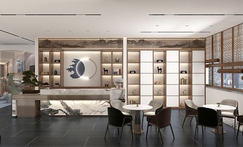 New Chinese Beauty Salon Hall Beauty Hall 3d model