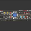 Pioneer Black Power Amplifier With Front Panel Control Knobs For Audio Sound System