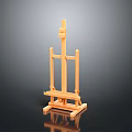 Wooden Easel Stand For Artists With Adjustable Height And Stable Base