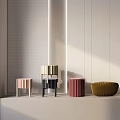 Modern stool combination 3d model