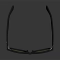 Stylish Black Square Frame Eyewear As Fashionable Jewelry Accessory Piece
