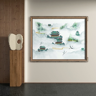 Japanese Decorative Painting 3d model