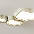 Decorative Three Cloud Shaped White Modern Ceiling Light with Soft Glow for Home Interior Lighting 3d model