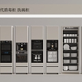 modern disinfection cabinet dishwashing cabinet 3d model