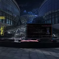 2023UF Chongqing Photo Check in Spot With Circular Light Installations And Colorful Backdrop Panels