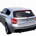 Silver BMW Hatchback With Sunroof Streamlined Design And Black Alloy Wheels