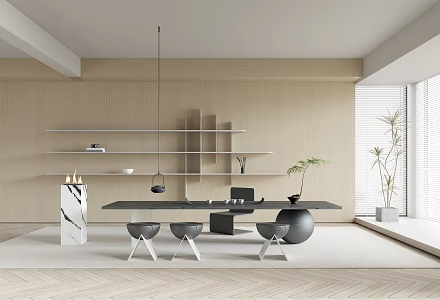 Modern Tea Room 3d model