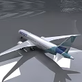 WestJet Passenger Airliner With White And Blue Livery On Airport Tarmac