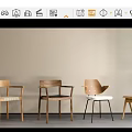 Various Stylish Wooden Dining Chairs With Different Designs Armrests And Seats