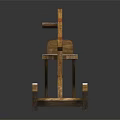 Handcrafted Wooden Building Blocks Creatively Assembled Into Classic Rocking Horse Toy For Kids