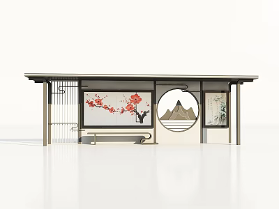 Bus stop 3d model