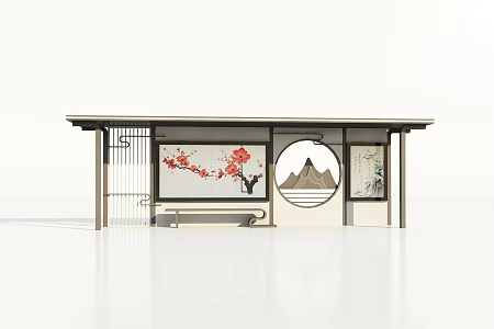Bus stop 3d model