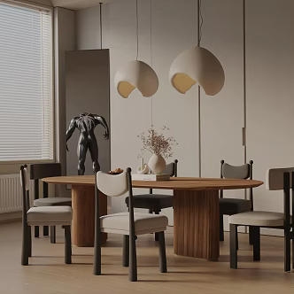 Modern table combination 3d model