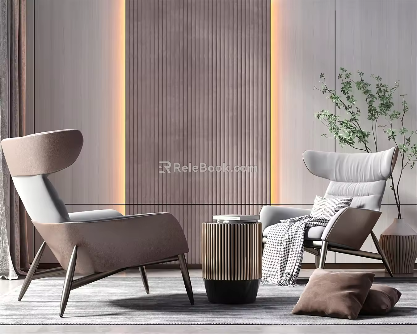 Modern Casual Sofa Combination Single Sofa 3d model
