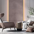 Modern Casual Sofa Combination Single Sofa 3d model