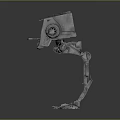 Sci Fi Mechanical Walker With Detailed Robotic Structure And Armored Design 3d model