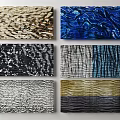 Textured Wall Decor Panels With Various Color Patterns And Modern Design 3d model