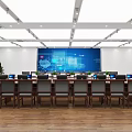 modern command center 3d model