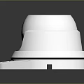 White Dome Computer Surveillance Camera With Infrared Lens And White Housing Base Design
