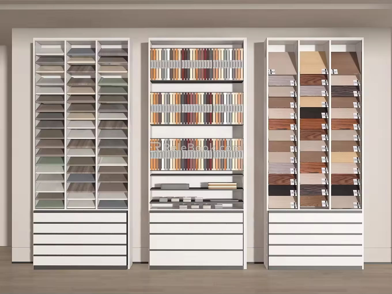 Modern Sample Cabinet Sample Cabinet Material Cabinet Board Cabinet Display Cabinet Board Cabinet 3d model