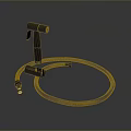 Modern Black Kitchen Faucet With Flexible Hose And Single Handle Design