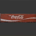 Vintage Red Coca-Cola Wooden Crate With Divided Compartments And Worn Details