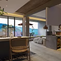Modern Hotel Guest Room With Spacious Layout Large Windows Natural View And Wooden Accents