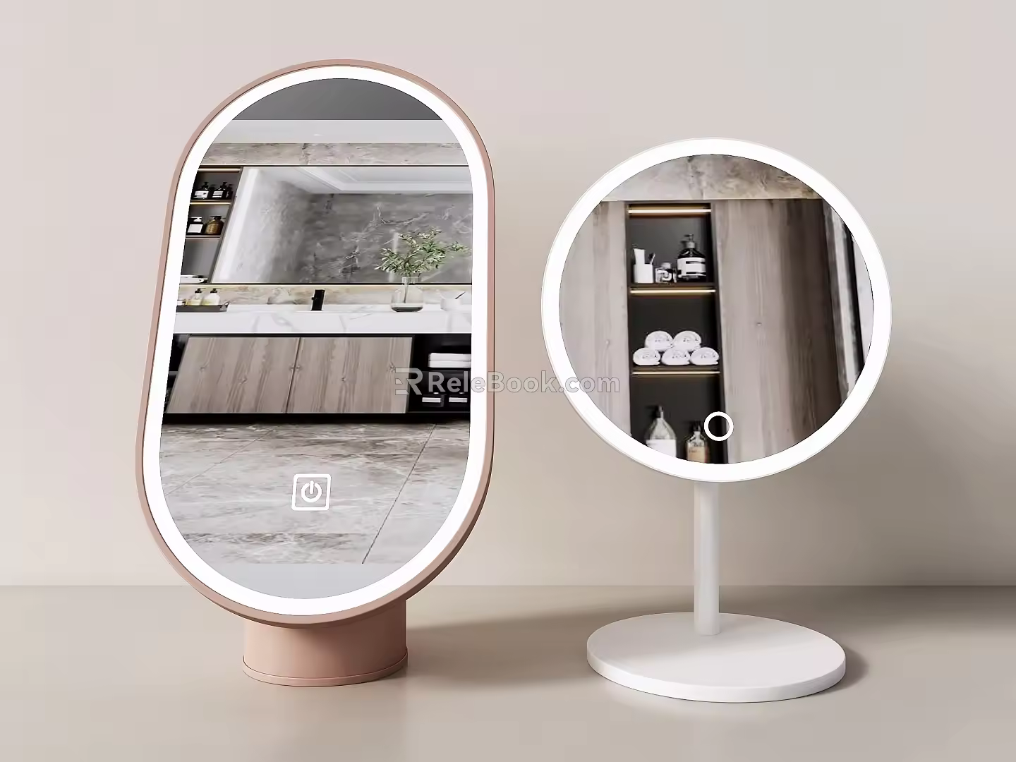 mirror makeup mirror vanity mirror beauty mirror folding mirror 3d model