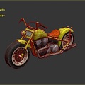 Harley Antique Harley Classical Harley Vintage Harley-Davidson Motorcycle Two-wheeled Motorcycle 3d model