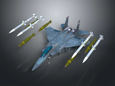 Advanced Space Rocket Launch With Satellite And Cosmic Background Elements 3d model