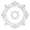 Decorative Carved Patterns Featuring Circular And Square Ornamental Designs 3d model