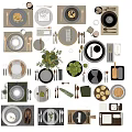 Modern Tableware 3d model