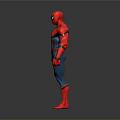 Spider Man Action Figure With Red And Blue Costume Spider Logo Standing Pose